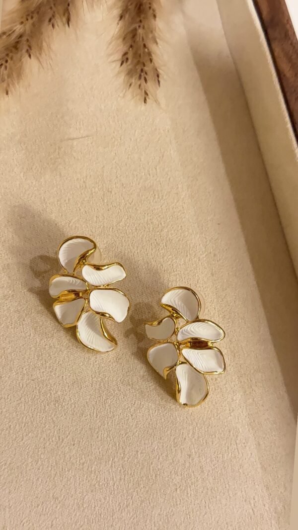 Enamel earring