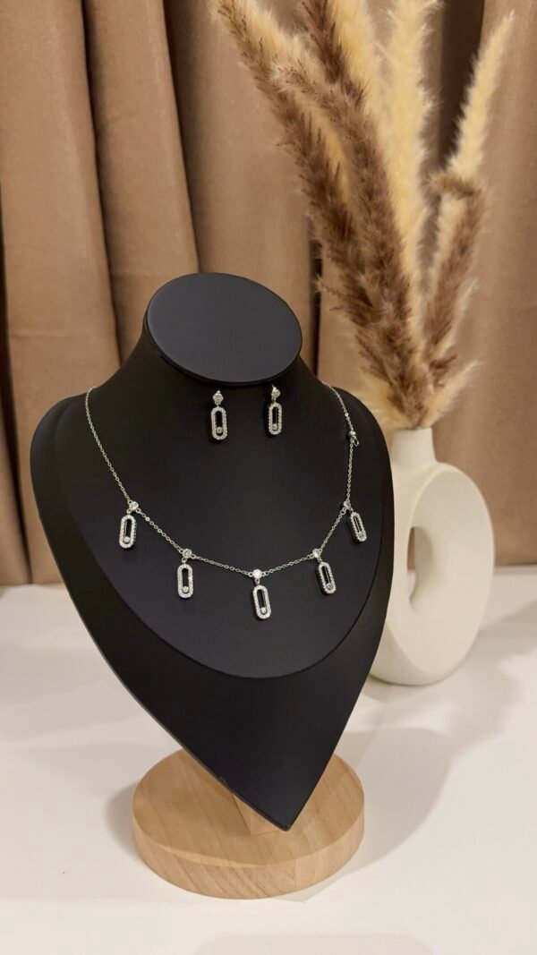 Sika choker set (silver)